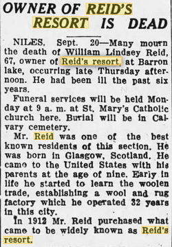 Reids Pavilion (Reids Casino) - 1930 Obit (newer photo)
